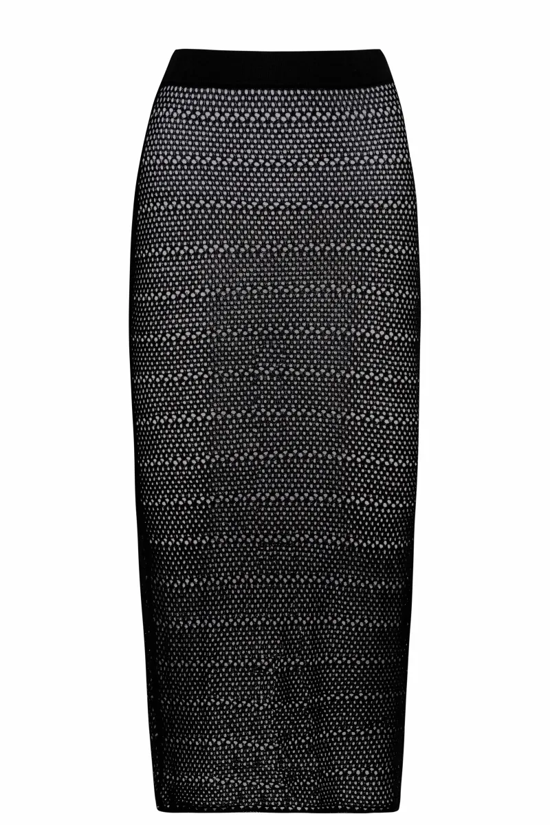 black_crochet_midi_skirt_1.webp PQ Swim Crochet Midi Skirt* Matching Sets | Cover-Ups