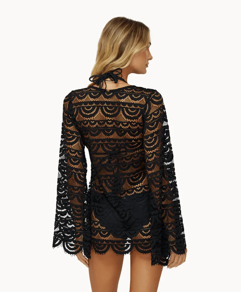 black_gold_noah_tunic_3.webp PQ Swim Gold Noah Tunic* Cover-Ups | Dresses