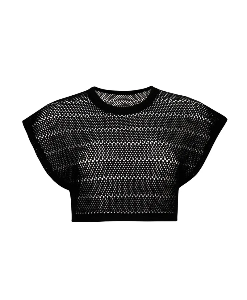 black_renee_crop_top_1.webp PQ Swim Renee Crop Top* Matching Sets | Cover-Ups