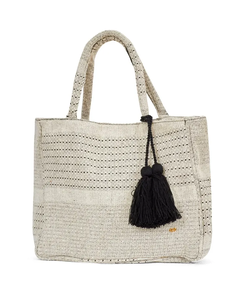 black_tassel_tote_0.webp PQ Swim Black Tassel Tote* Accessories