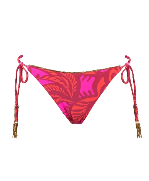 PQ Swim Embroidered Tie Bottoms (FINAL SALE)* Tie-Side | Bottoms
