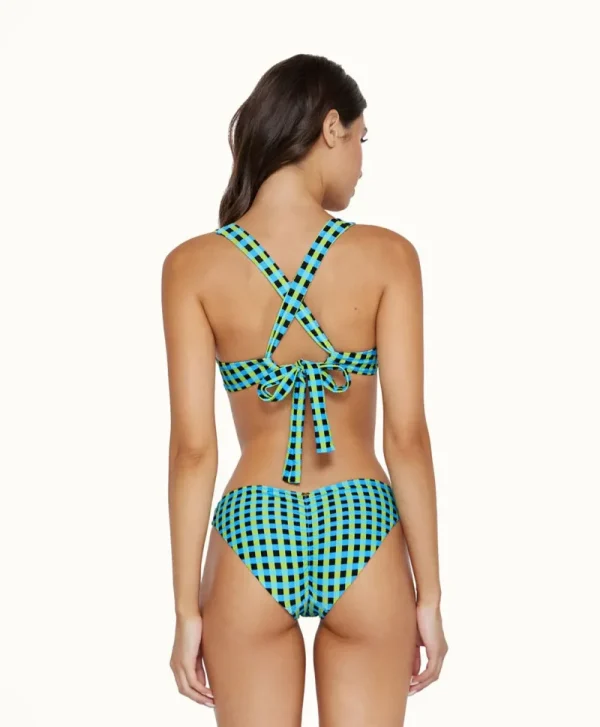 PQ Swim Gingham Drift Basic Ruched Bottoms (FINAL SALE)* Basic | Bottoms