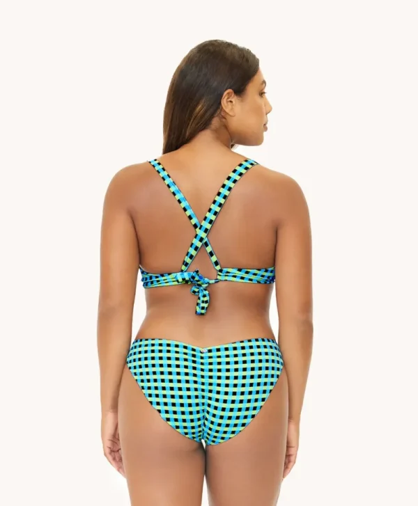 PQ Swim Gingham Drift Basic Ruched Bottoms (FINAL SALE)* Basic | Bottoms