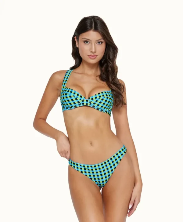 PQ Swim Gingham Drift Perla Halter (FINAL SALE)* Dd Cups | Halter