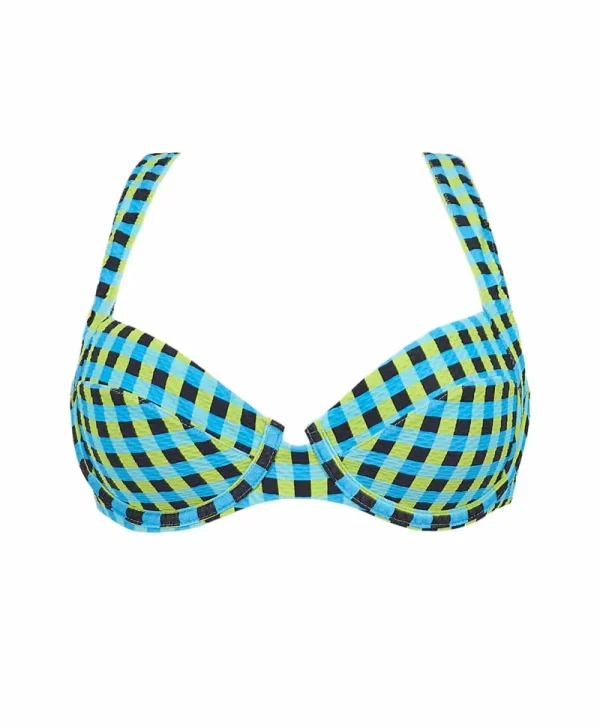 PQ Swim Gingham Drift Perla Halter (FINAL SALE)* Dd Cups | Halter