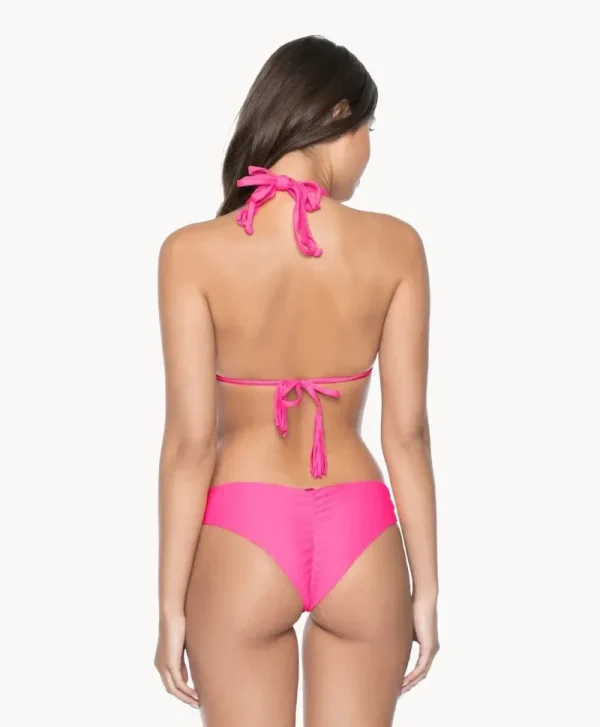 PQ Swim Hot Pink Basic Ruched Bottoms* Basic | Bottoms