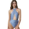 PQ Swim Indie Sky Belted Alex One Piece* One Pieces