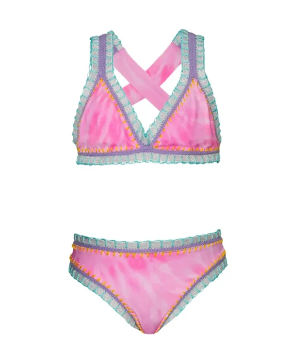 PQ Swim Kids Rainbow Embroidered Bikini*Kids Kids