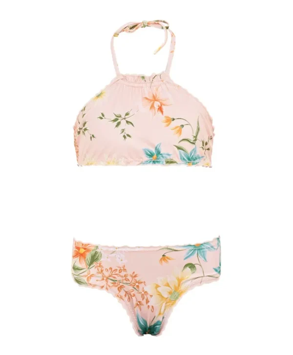PQ Swim Kids High Neck Lettuce Edge Bikini (FINAL SALE)*Kids Kids