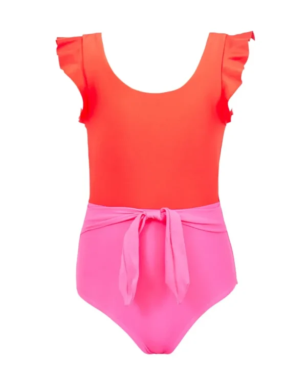 PQ Swim Kids Cosmo Pink Belted Knot One Piece*Kids Kids