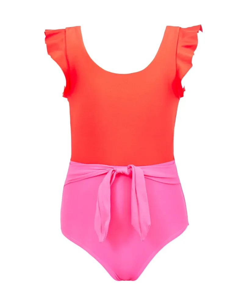 kids_cosmo_pink_belted_kn_0.webp PQ Swim Kids Cosmo Pink Belted Knot One Piece*Kids Kids