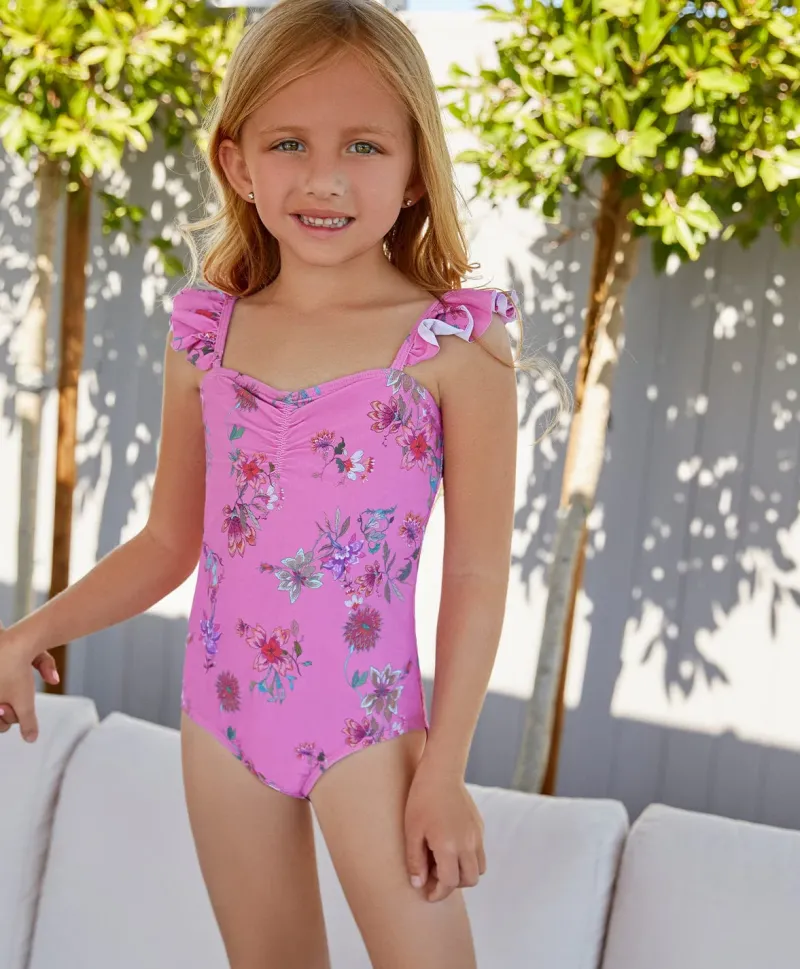 kids_garden_pink_ruffle_s_1.webp PQ Swim Kids Garden Pink Ruffle Shoulder One Piece (FINAL SALE)*Kids Kids