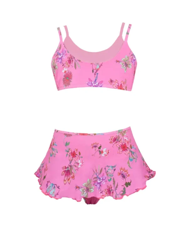 PQ Swim Kids Garden Pink Skirted Bikini (FINAL SALE)*Kids Kids