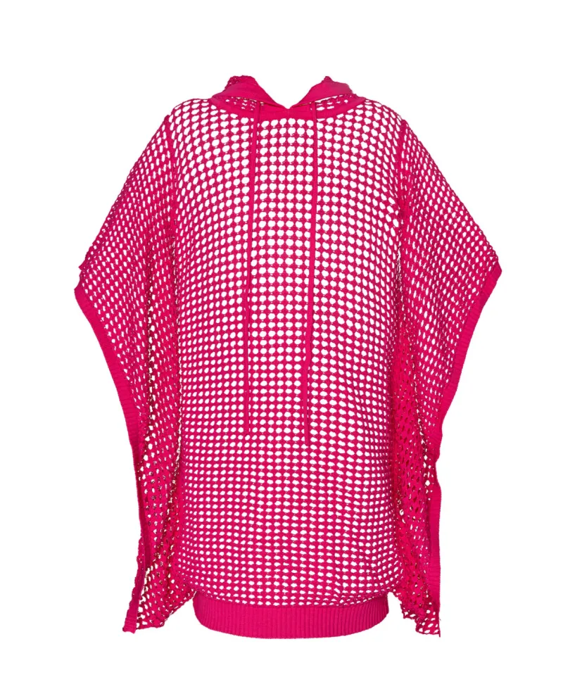 kids_hot_pink_reagan_ponc_1.webp PQ Swim Kids Hot Pink Reagan Poncho*Kids Kids