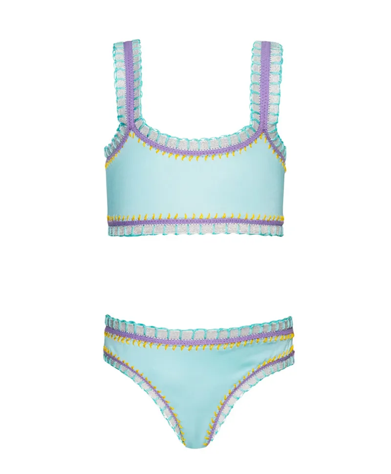 kids_light_blue_sporty_ra_1.webp PQ Swim Kids Light Blue Sporty Rainbow Embroidered Bikini*Kids Kids