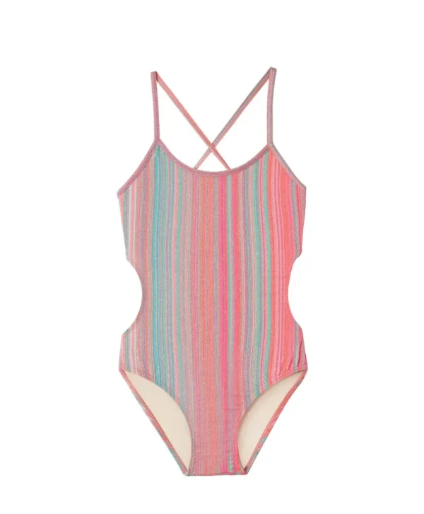 PQ Swim Kids Newport Stripe Ayah Cut Out One Piece (FINAL SALE)*Kids Kids