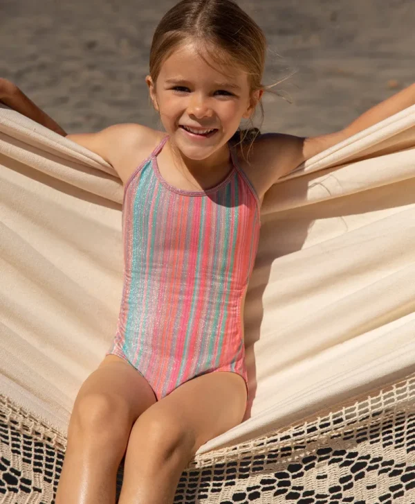 PQ Swim Kids Newport Stripe Ayah Cut Out One Piece (FINAL SALE)*Kids Kids