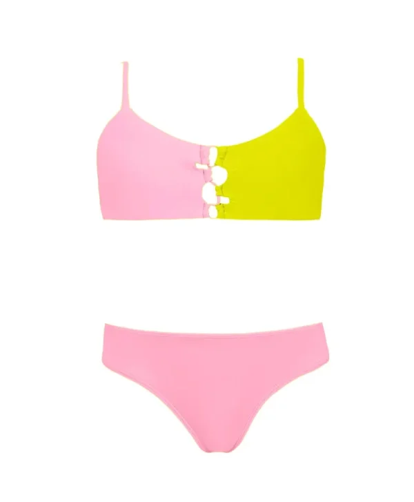PQ Swim Kids Pop Pink Cammy Loop Bikini (FINAL SALE)*Kids Kids