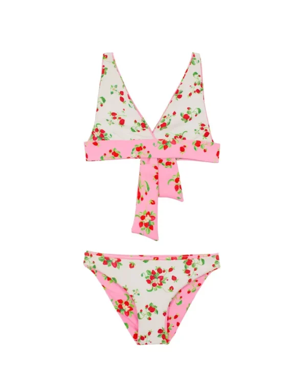 PQ Swim Kids Strawberry Fields Allie Reversible Halter Bikini (FINAL SALE)*Kids Kids