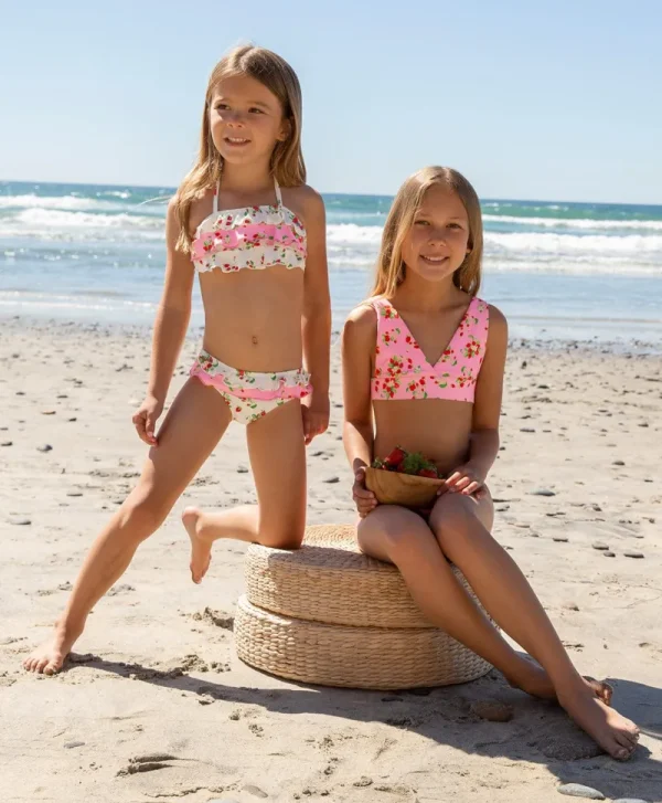 PQ Swim Kids Strawberry Fields Ruffle Bikini (FINAL SALE)*Kids Kids