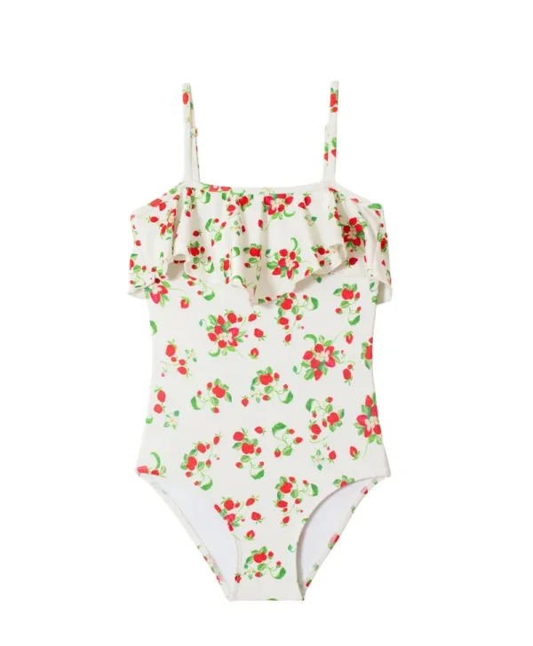 PQ Swim Kids Strawberry Fields Ruffle One Piece (FINAL SALE)*Kids Kids