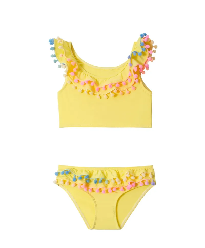 kids_sunshine_pom_pom_bik_0.webp PQ Swim Kids Sunshine Pom Pom Bikini (FINAL SALE)*Kids Kids