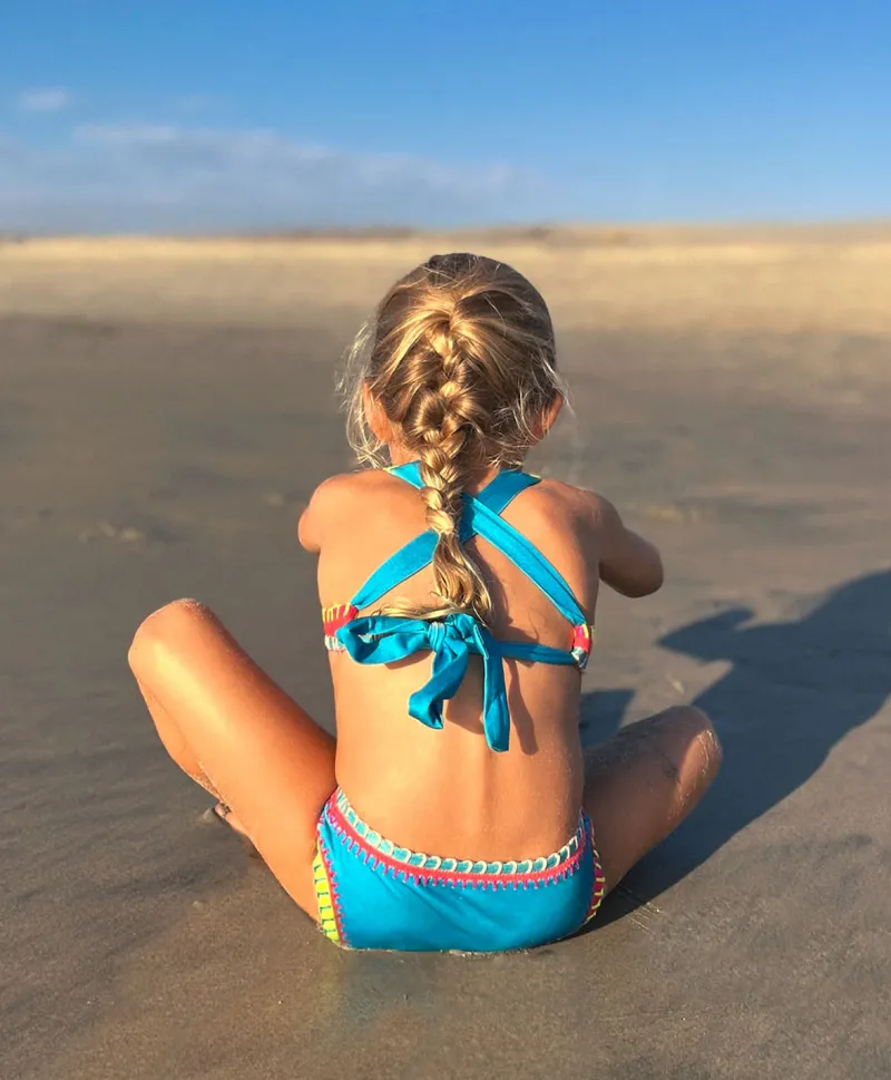 kids_turquoise_rainbow_em_7.webp PQ Swim Kids Turquoise Rainbow Embroidered Bikini*Kids Kids