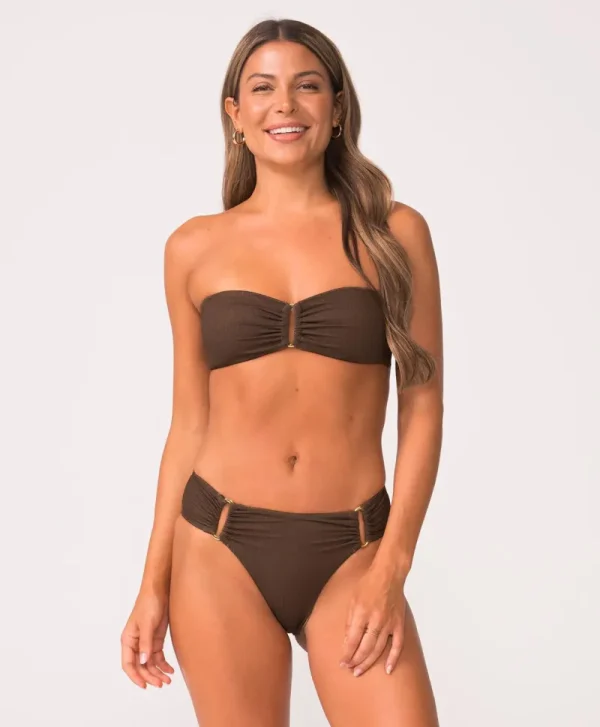 PQ Swim Detail Fanned Bottoms* Bottoms | High Waist