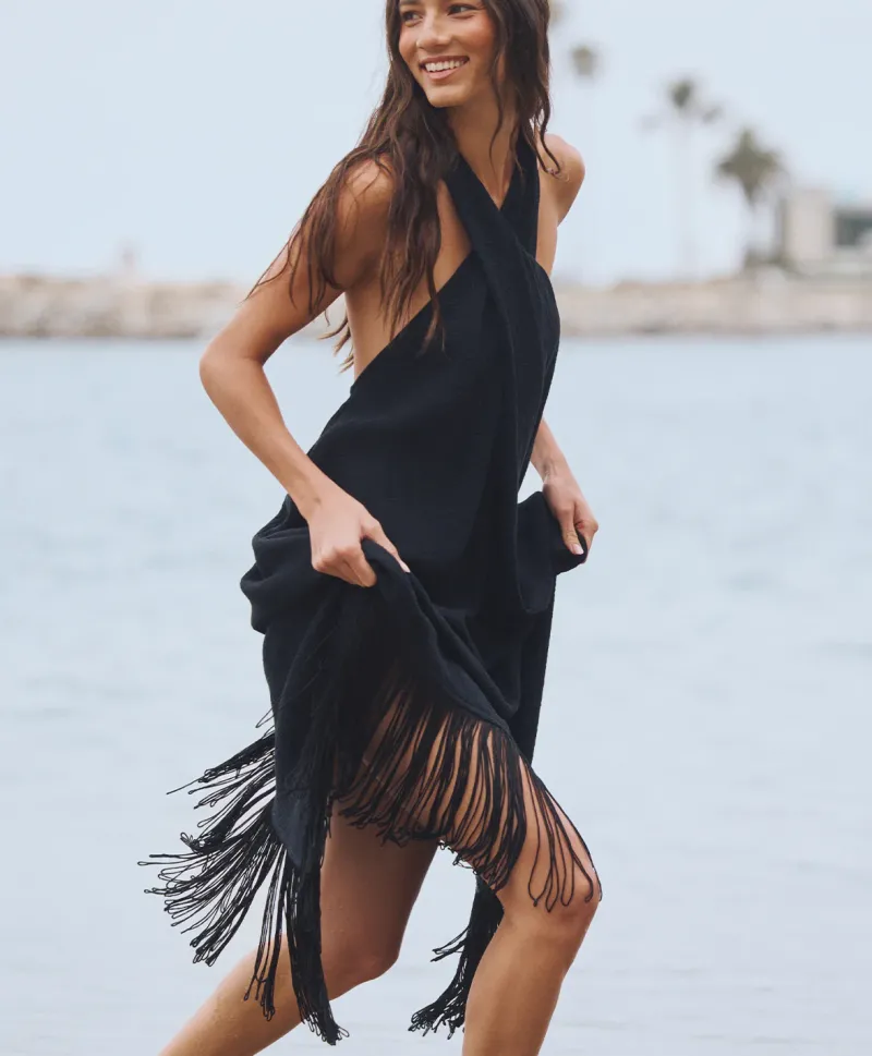midnight_kate_fringe_dres_6.webp PQ Swim Kate Fringe Dress* Cover-Ups | Dresses