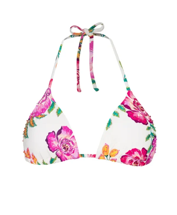 PQ Swim Embroidered Tri Top* Triangle | Tops