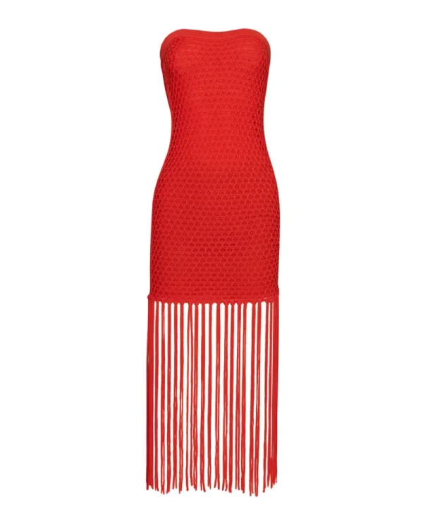PQ Swim Vanessa Strapless Fringe Dress* Dresses | Cover-Ups