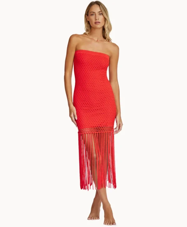 PQ Swim Vanessa Strapless Fringe Dress* Dresses | Cover-Ups
