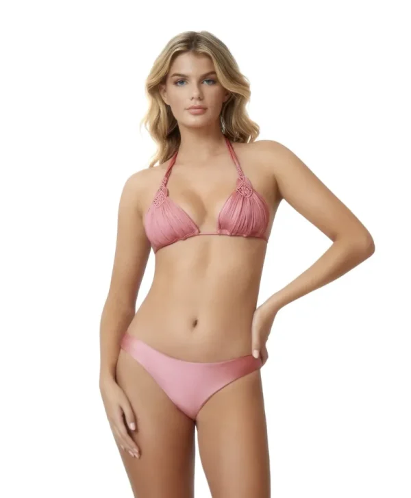 PQ Swim Pink Pearl Mila Tri Top (FINAL SALE)* Dd Cups | Triangle