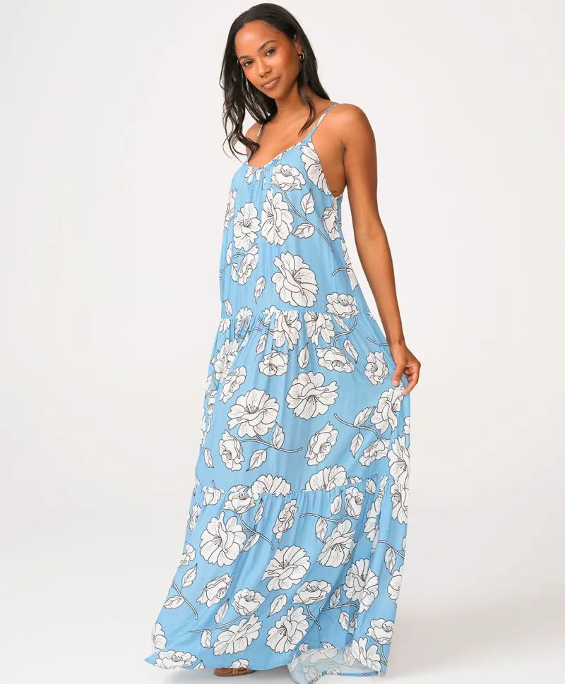 poppy_aaron_long_dress_1.webp PQ Swim Aaron Long Dress* Cover-Ups | Dresses