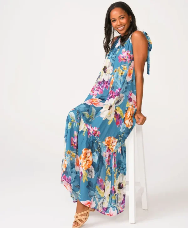 PQ Swim Spiritual Bloom Leilani Long Dress* Cover-Ups | Dresses