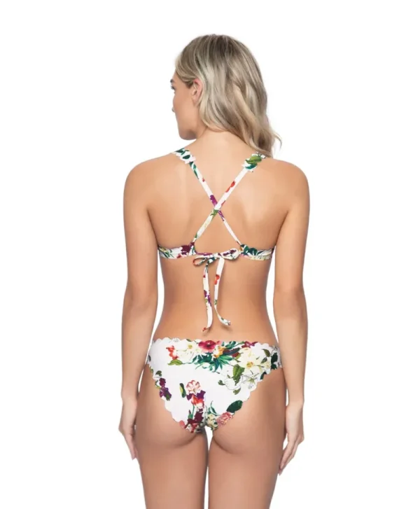 PQ Swim Summer Hibiscus Reversible Seamless Wave Halter (FINAL SALE)* Dd Cups | Halter