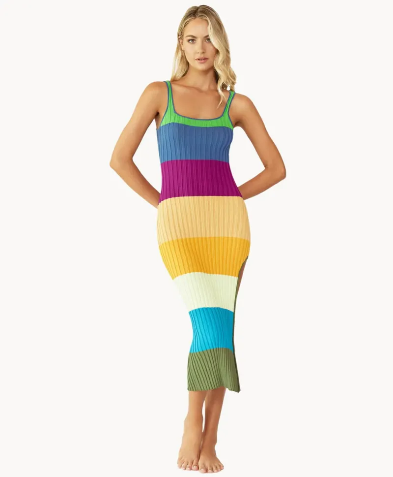 turquoise_tides_piper_sli_0.webp PQ Swim Turquoise Tides Piper Slit Dress (FINAL SALE)* Dresses | Cover-Ups