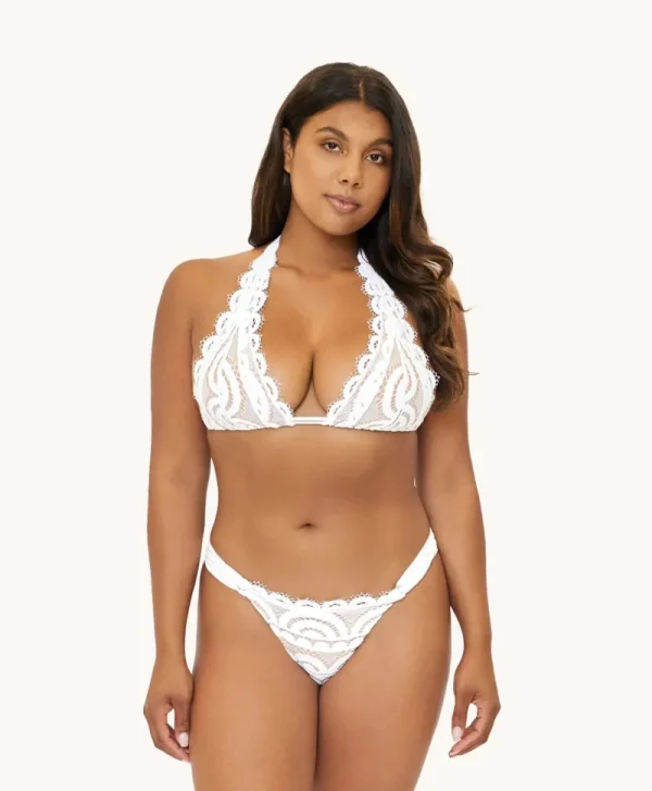 PQ Swim Water Lily Lace Halter* Dd Cups | Halter