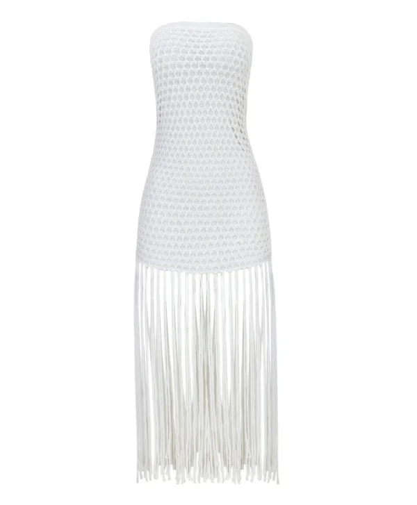 PQ Swim Water Lily Vanessa Strapless Fringe Dress* Dresses | Cover-Ups