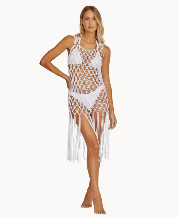 PQ Swim White Sands Beaded Brynn Cover Up* Cover-Ups | Dresses