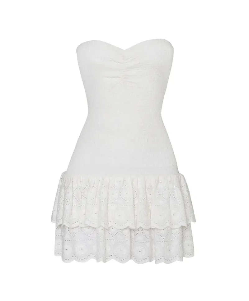 white_sands_marie_ruffle__1.webp PQ Swim White Sands Marie Ruffle Dress* Dresses