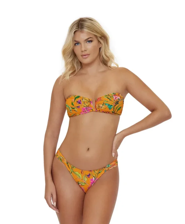 PQ Swim Wild Bloom Fanned Bottoms (FINAL SALE)* High Waist | Bottoms