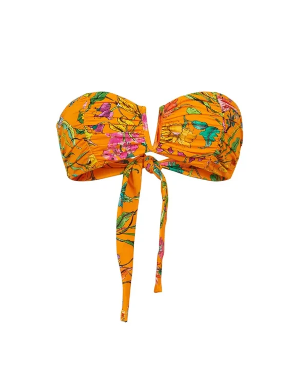 PQ Swim Wild Bloom Ruched Bandeau (FINAL SALE)* Bandeau | Tops